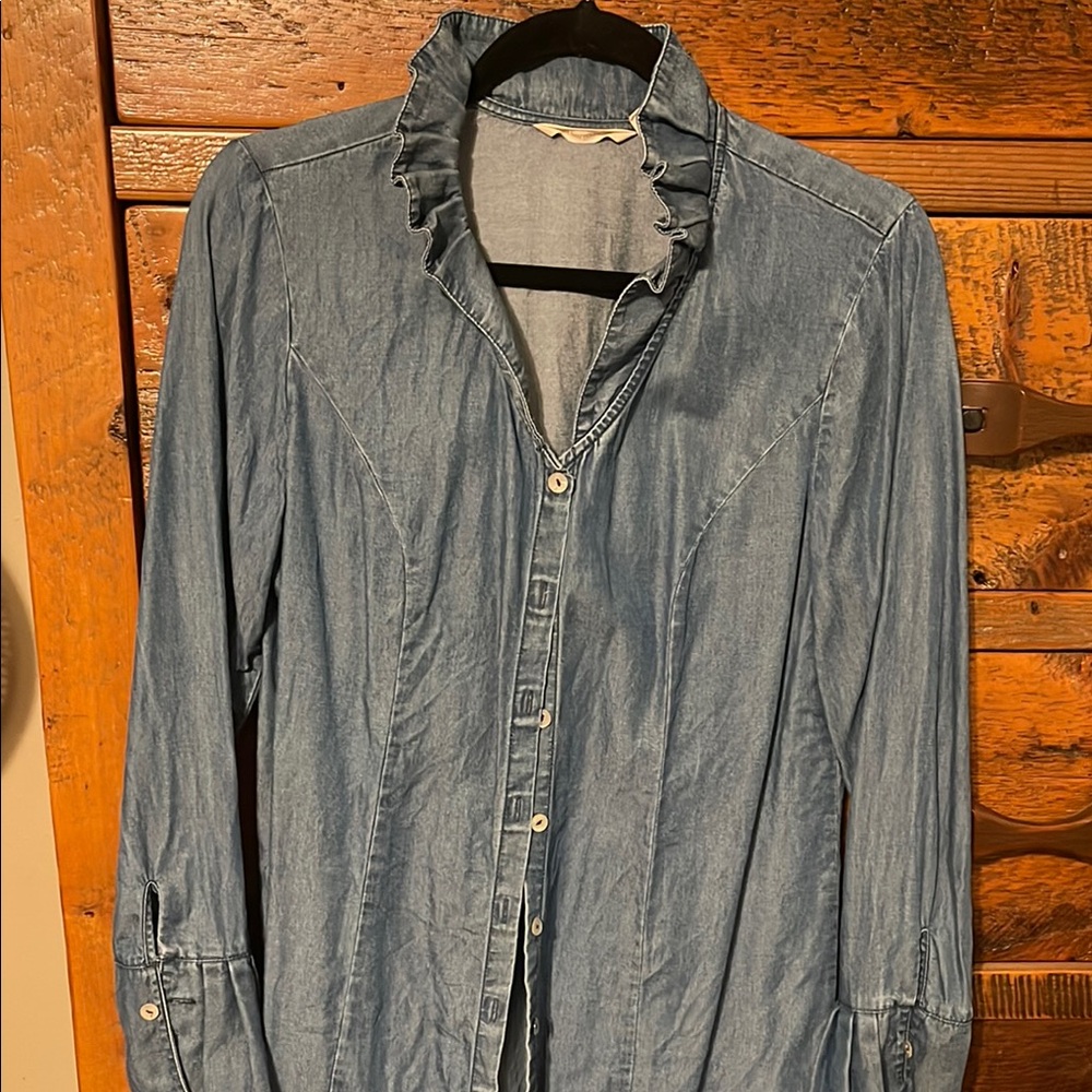 Denim Blue Women’s tunic Shirt